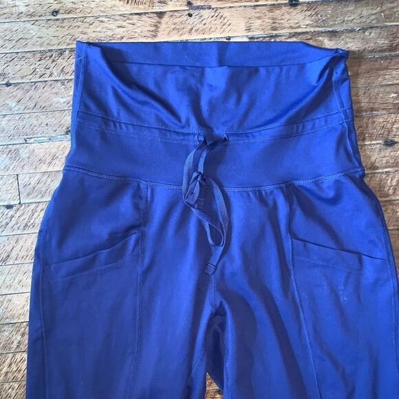 Fabletics fold down waist S blue loungewear joggers - Picture 3 of 5